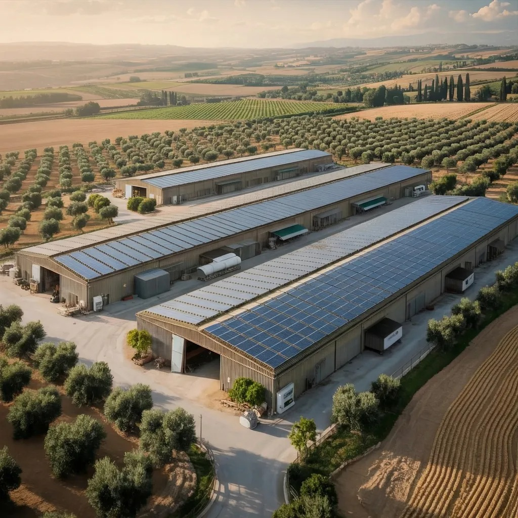 Impianto fotovoltaico su azienda agricola